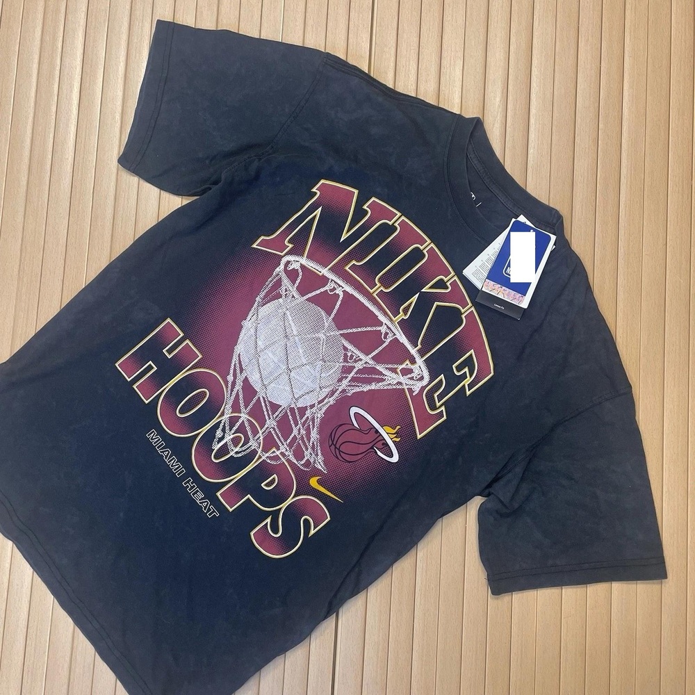 Max90 Miami Heats Courtside Top Mid Weight Cotton Mens Medium Rrp 40